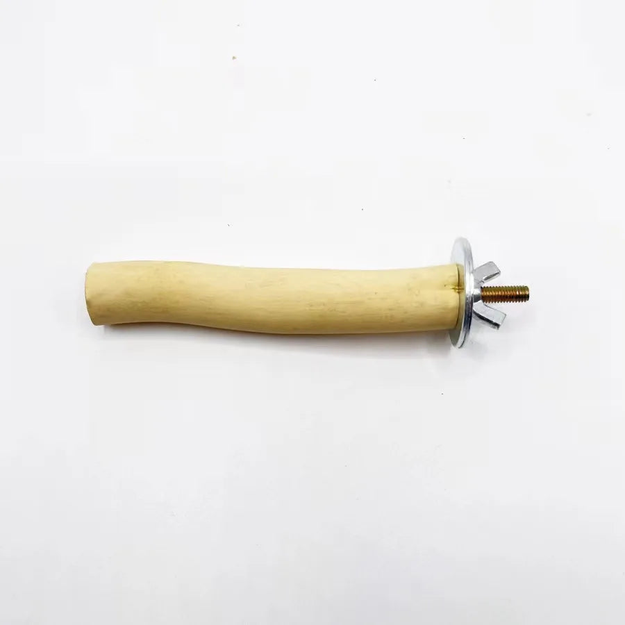 Natural wood parrot perch branch for hanging bird cage, 10-30 cm, FanzyMarket pet toy, suitable for small to large parrots.
