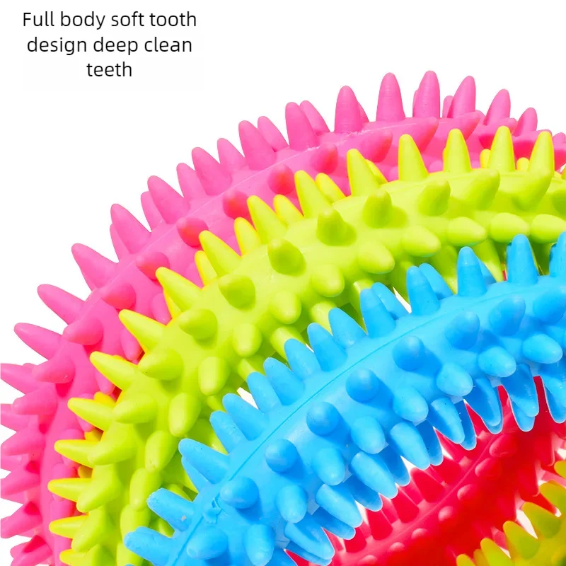 FanzyMarket durable rubber bone chew toy for small dogs, bite-resistant and ideal for teeth cleaning and training.