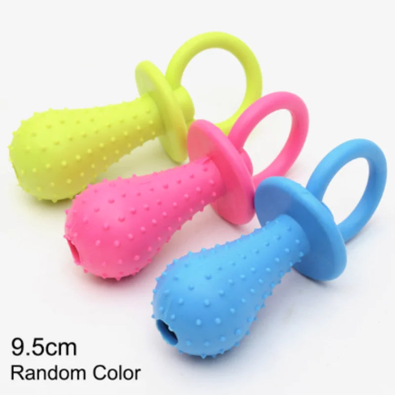 FanzyMarket durable rubber bone chew toy for small dogs, bite-resistant, ideal for teeth cleaning and training.