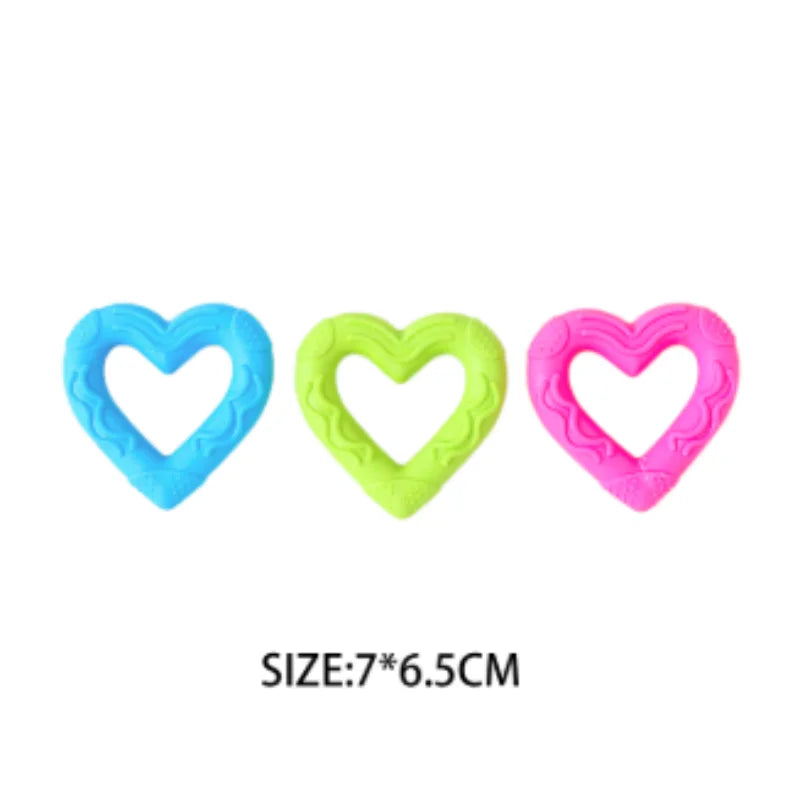 FanzyMarket durable rubber bone chew toy for small dogs, bite-resistant and ideal for teeth cleaning and training.