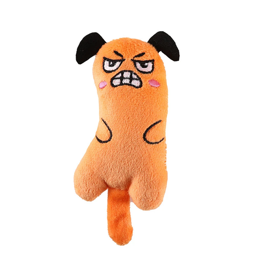 FanzyMarket Carrot Rope Dog Toy 1-Pack, 8.7-inch braided cotton chew toy for puppies and dogs, ideal for teeth cleaning and play.