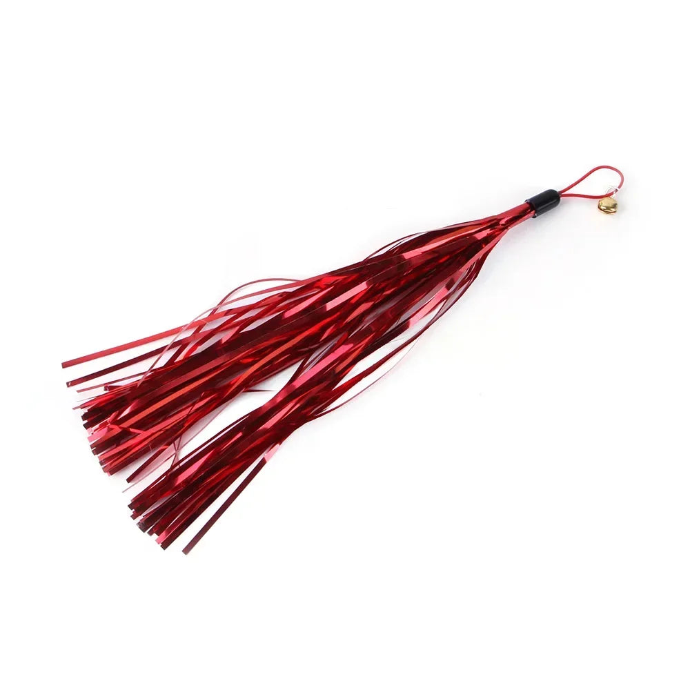 FanzyMarket interactive cat feather toy refill kit with feather birds, faux worm, foam ball, and bell for kittens.