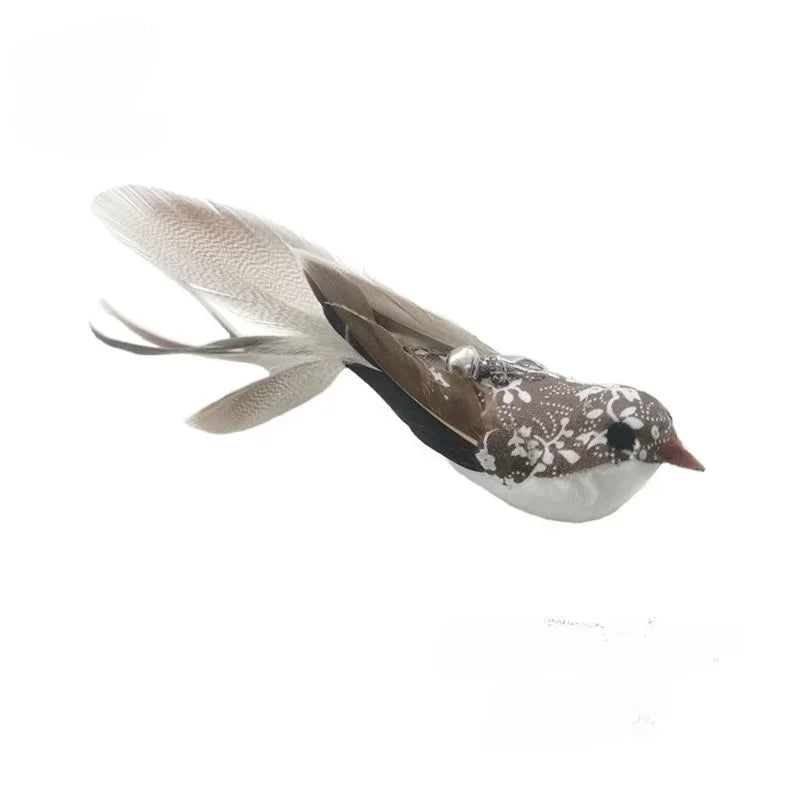 FanzyMarket interactive cat feather toy refill kit with feather birds, faux worm, foam ball, and bell for kittens.