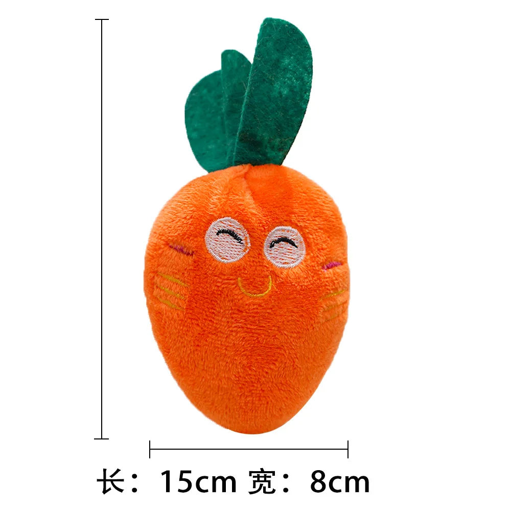 FanzyMarket fleece dog chew toy featuring a soft plush duck design, ideal for puppy teething and tugging for small dogs.