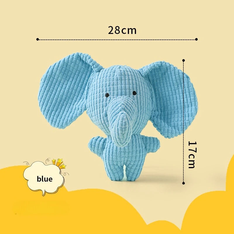 FanzyMarket fleece dog chew toy featuring a soft plush duck design, ideal for teething and tugging for small puppies.