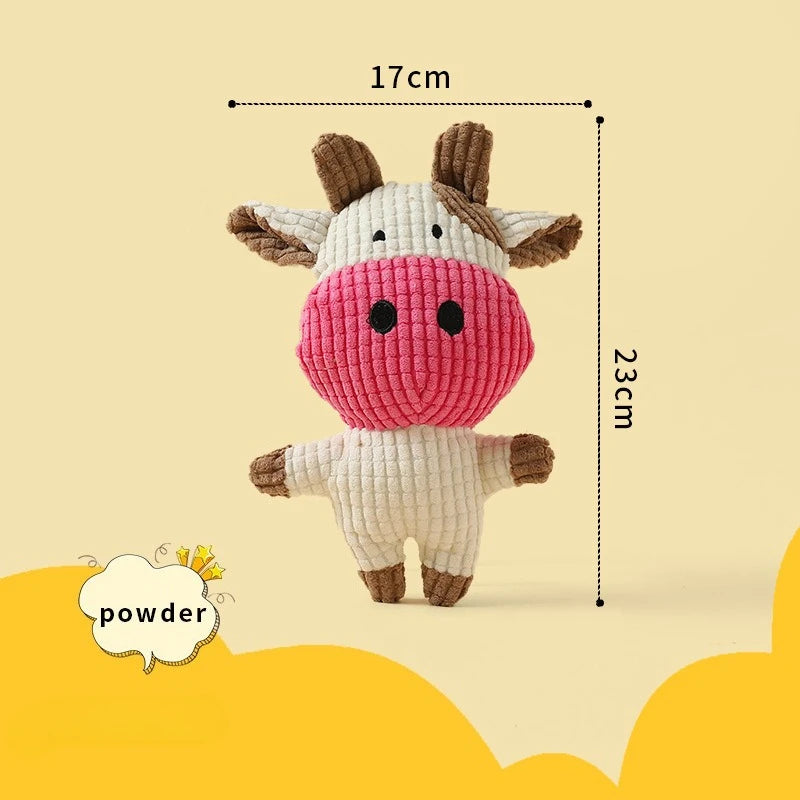 FanzyMarket fleece dog chew toy featuring a soft plush duck design, ideal for puppy teething and tug play for small dogs.