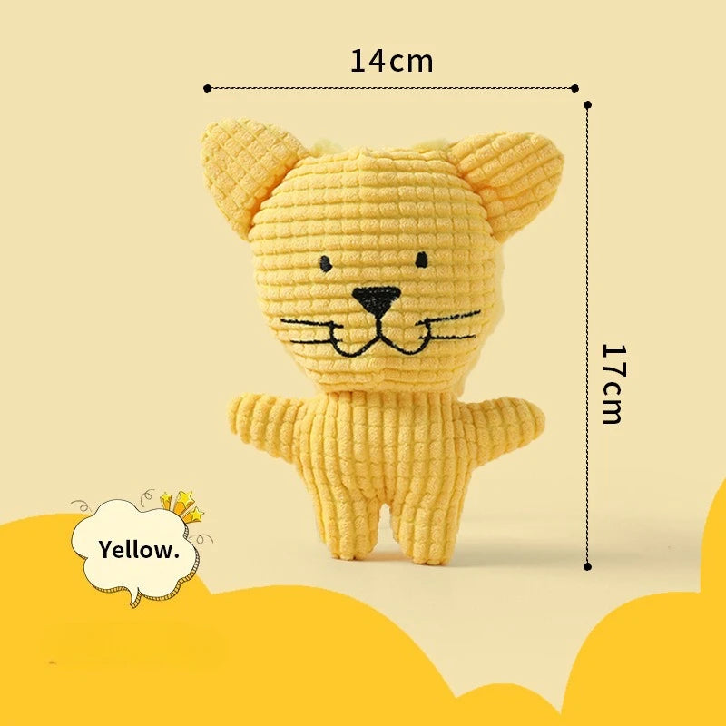 FanzyMarket fleece dog chew toy featuring a soft plush duck design, ideal for teething and tugging for small puppies.
