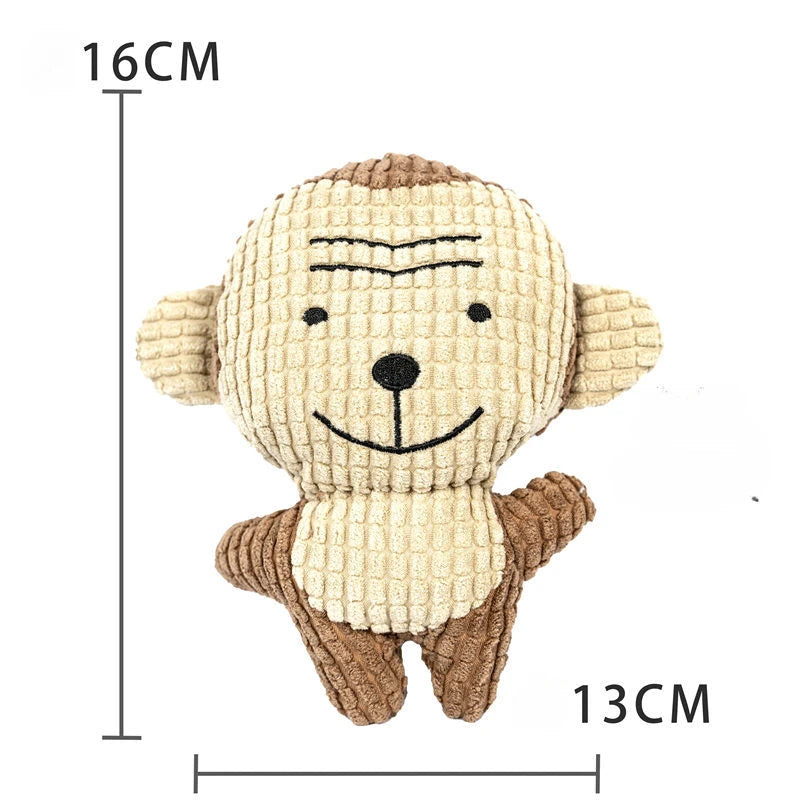 FanzyMarket fleece dog chew toy, soft puppy teething and tug toy, ideal for small dogs, with a plush duck design.