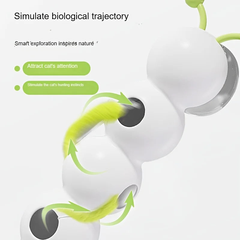 FanzyMarket automatic motion sensor cat toy USB rechargeable interactive mouse for all cat breeds, providing entertainment and exercise.