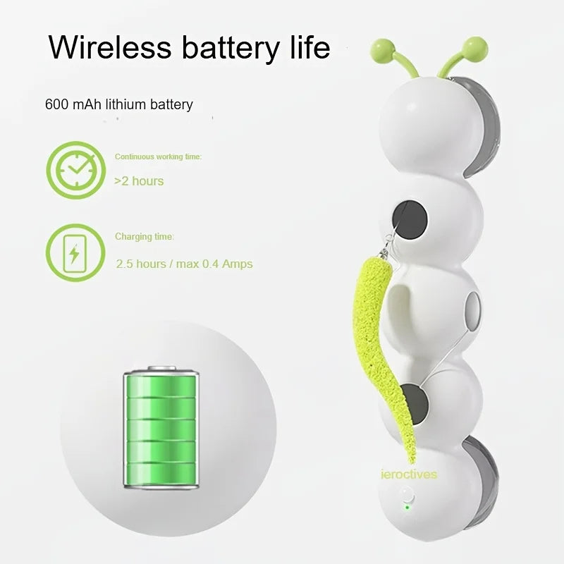 FanzyMarket automatic motion sensor cat toy, USB rechargeable interactive mouse for all cat breeds, promoting exercise and boredom relief.