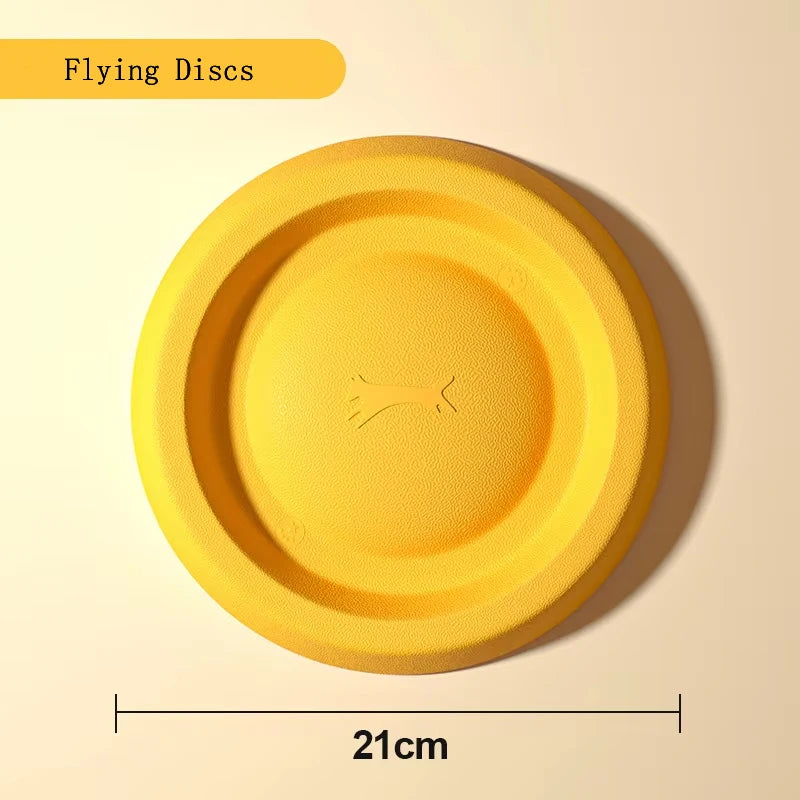 FanzyMarket EVA dog toy set with durable flying disc, ball, and tug rope for puppies and adult dogs, chew-proof and teeth cleaning.