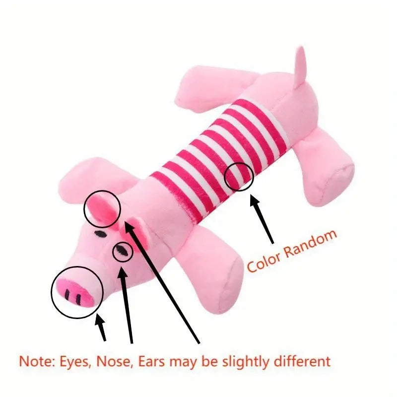 FanzyMarket plush squeaky dog toy featuring an elephant design, 9.5 inches, durable and interactive for aggressive chewers.