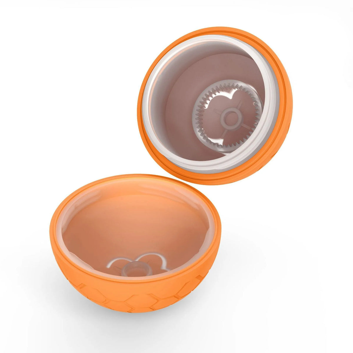 Pink interactive USB rechargeable dog and cat toy ball with bouncing, rolling LED light, waterproof design for play and exercise.