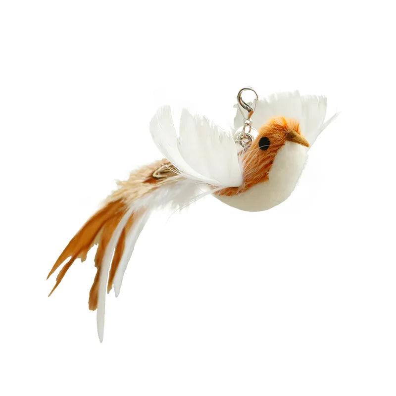 Interactive feather cat toy by FanzyMarket, feather teaser for play and exercise, perfect for engaging feline fun.