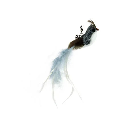 Interactive feather cat toy by FanzyMarket featuring a feather teaser for playful exercise and entertainment for cats.