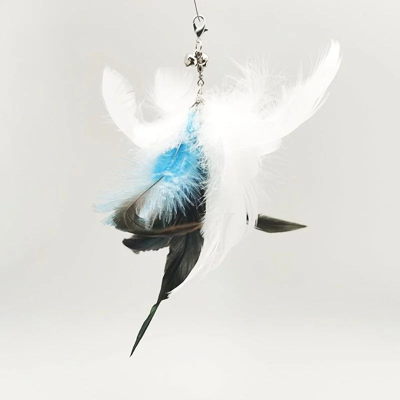 FanzyMarket interactive feather cat toy for play and exercise, featuring a feather teaser to engage and entertain cats.