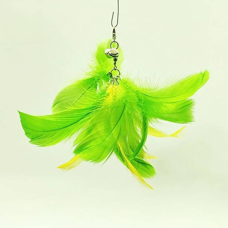 FanzyMarket interactive feather cat toy for play and exercise, featuring a feather teaser to engage and entertain cats.