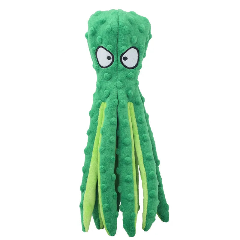 FanzyMarket plush dinosaur chew toy for dogs and cats, interactive fleece toy designed for small pets, soft and durable pet supplies.