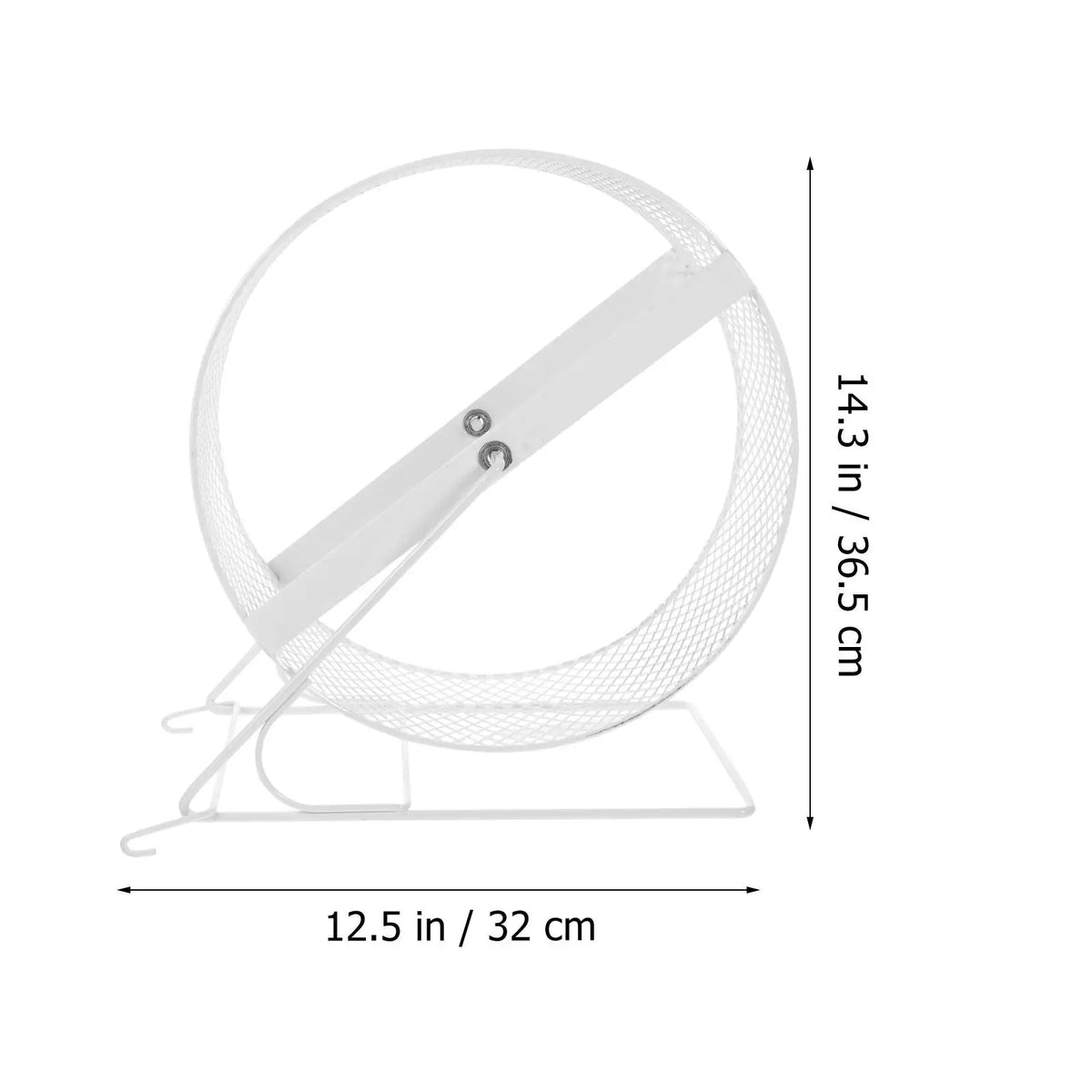 FanzyMarket silent iron hamster exercise wheel with stand, small pet running wheel for quiet, active hamster play and exercise.