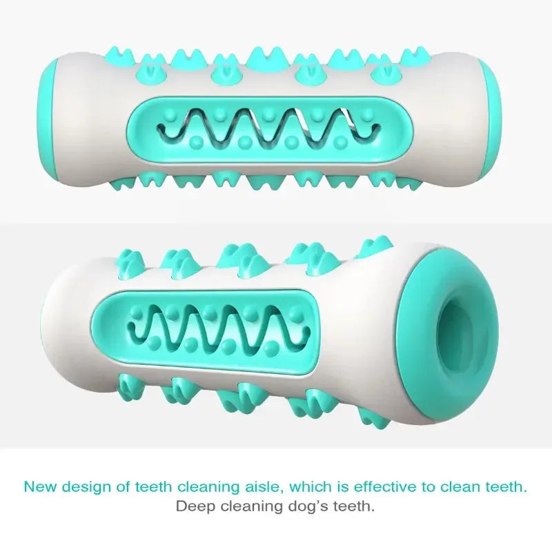 FanzyMarket dog dental chew toy made of TPR silicone, 15 cm, designed for puppy teething and fresh breath cleaning.