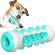 FanzyMarket dog dental chew toy made of TPR silicone, 5x15 cm, designed for puppy teething and fresh breath cleaning.