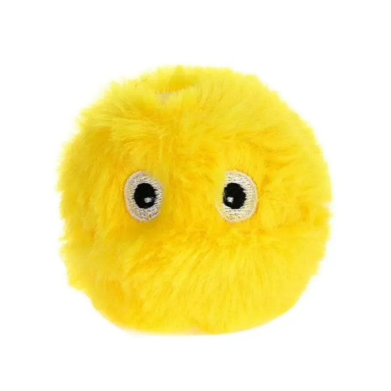 FanzyMarket automatic rolling cat ball toy for indoor play, USB rechargeable self-moving kitten toy with bright yellow design