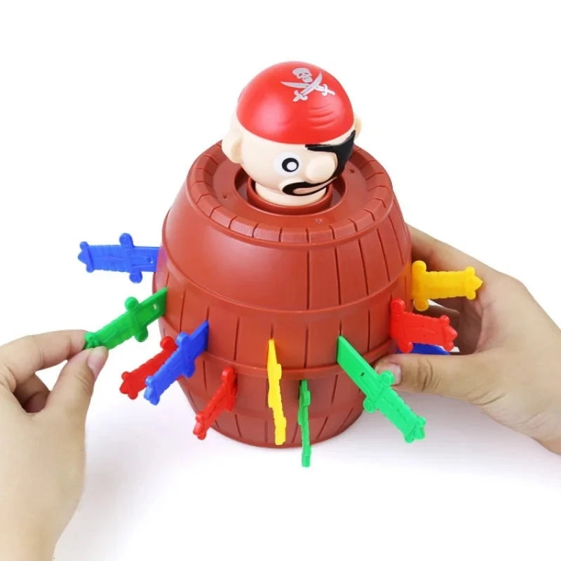 Jumping Pirates board game by FanzyMarket featuring colorful pirate figures on a game board for family and kids' entertainment.