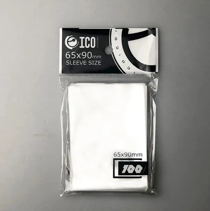 200 clear card sleeves for trading cards, suitable for Magic, Pokemon, Yu-Gi-Oh, and board games, by FanzyMarket.