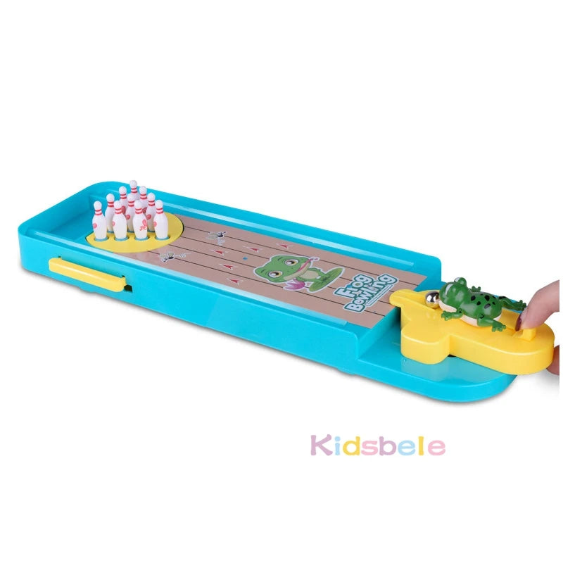Mini desktop bowling game by FanzyMarket, tabletop indoor bowling toy for kids and families, fun educational sports and entertainment game.