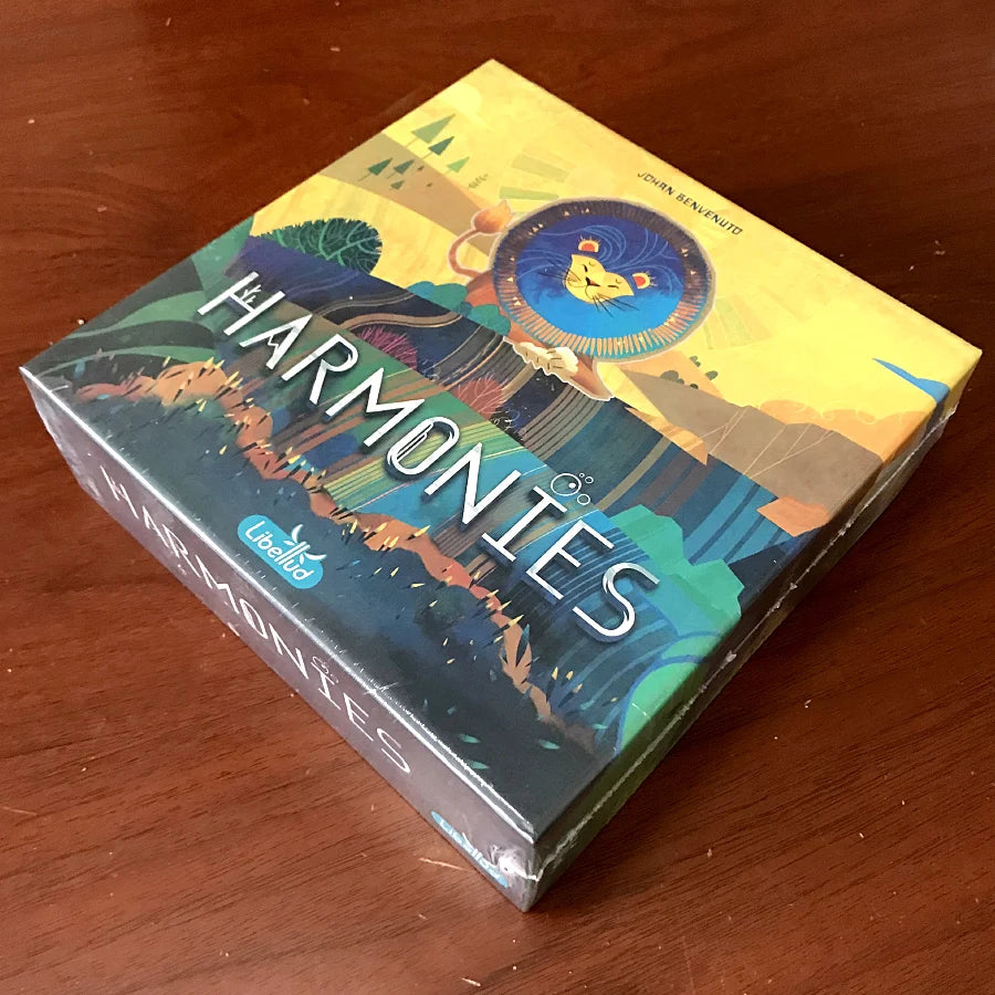 Animal Habitat Strategy Board Game by FanzyMarket showcasing colorful game board with landscapes and wildlife for ages 10+.