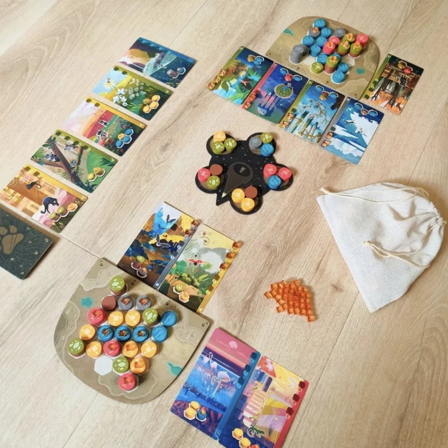 FanzyMarket Animal Habitat Strategy Board Game for ages 10+ featuring landscape and wildlife creation for family fun.