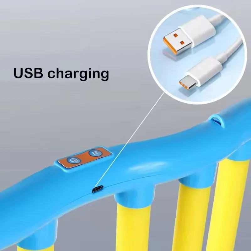 FanzyMarket Falling Catching Sticks game, a light blue reflex and sensory hand reaction toy for kids and adults.