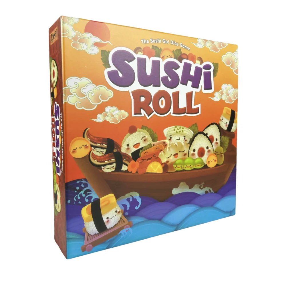 Family Sushi Card Game by FanzyMarket, fun drafting card game for gatherings and holidays, featuring colorful sushi-themed cards.