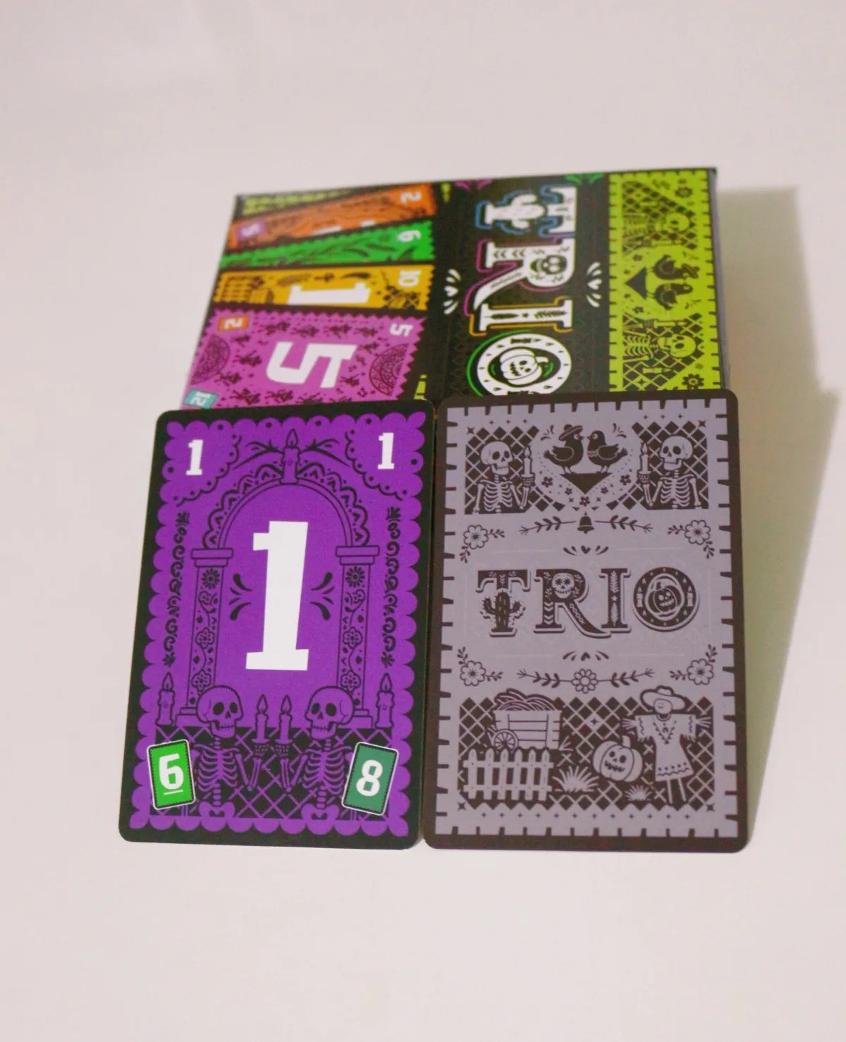 FanzyMarket Trio Family Card Game for 3-6 players, ages 8+, quick 15-minute fun board and card game for families and friends.
