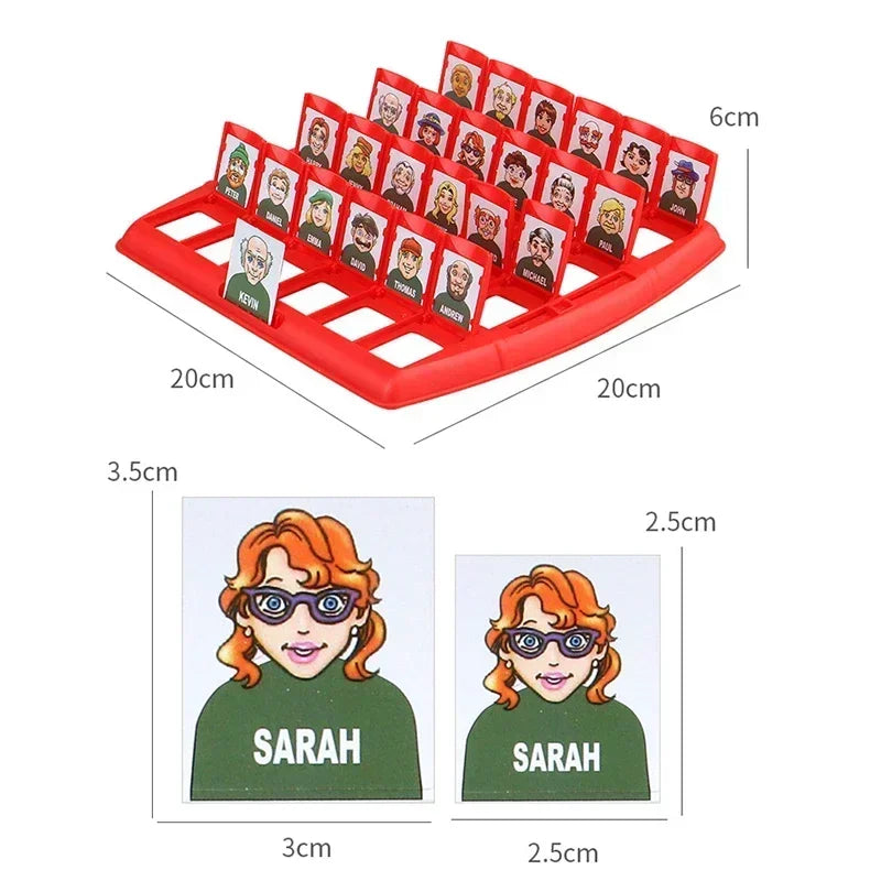 FanzyMarket Guess Who I Am board game for ages 14+, an interactive family and parent-child logic puzzle game.