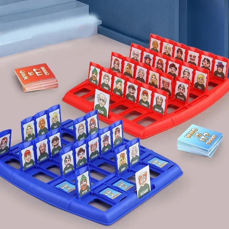 FanzyMarket Guess Who I Am board game for family and friends, interactive logic puzzle game for ages 14+ with two players