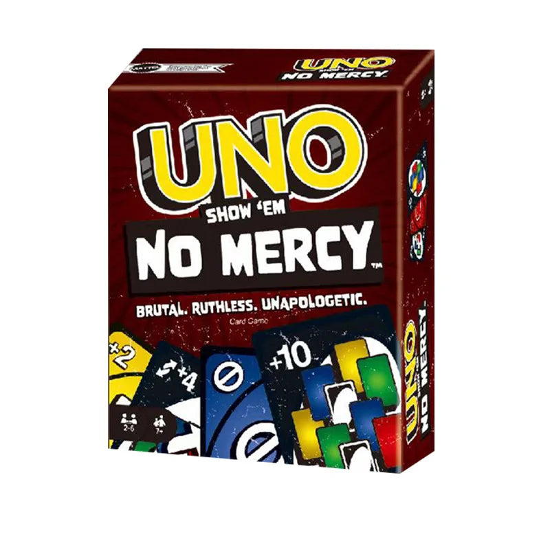 FanzyMarket No Mercy card game for family parties, featuring colorful cards for teens and adults, perfect for birthdays and holidays.