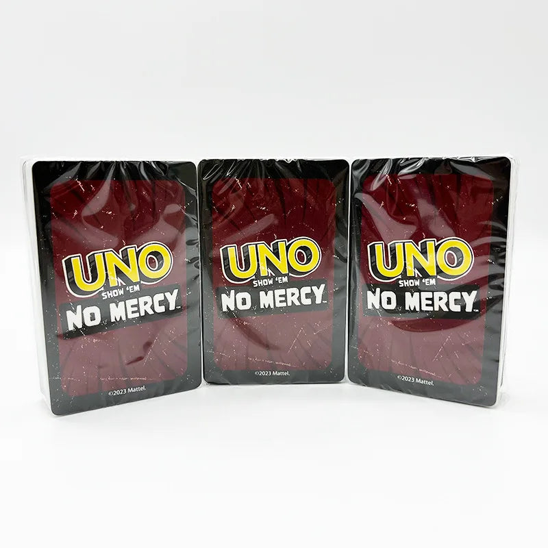 FanzyMarket No Mercy card game, a family party card game for teens and adults, designed for birthdays and holiday fun.