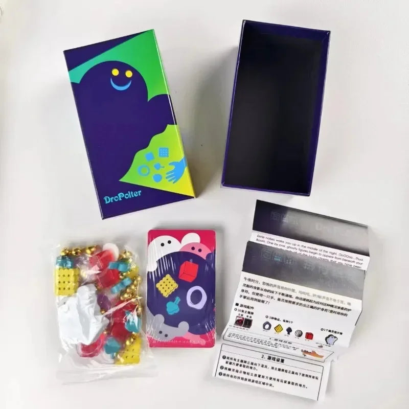 FanzyMarket Moon Adventure tactical strategy board game with whale and moon artwork, featuring bilingual English and Chinese rules.