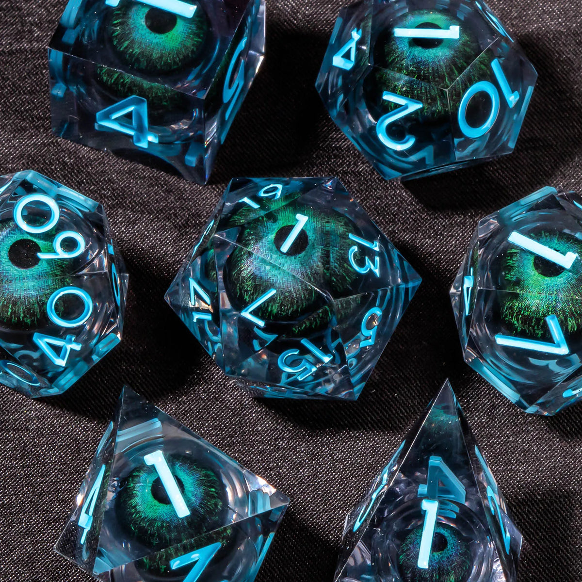 FanzyMarket digital electronic dice roller for board games, RPGs, and parties, showing colorful digital display and compact design.