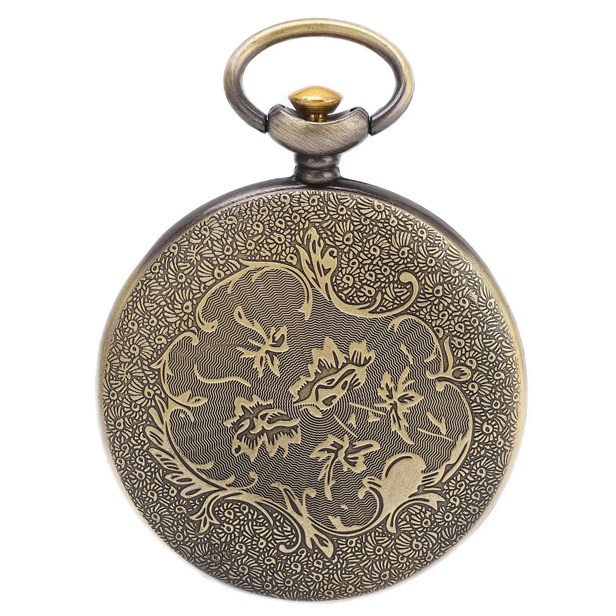 Brass pocket compass on a keychain, ideal for camping and hiking, with a clear compass face and compact portable design.
