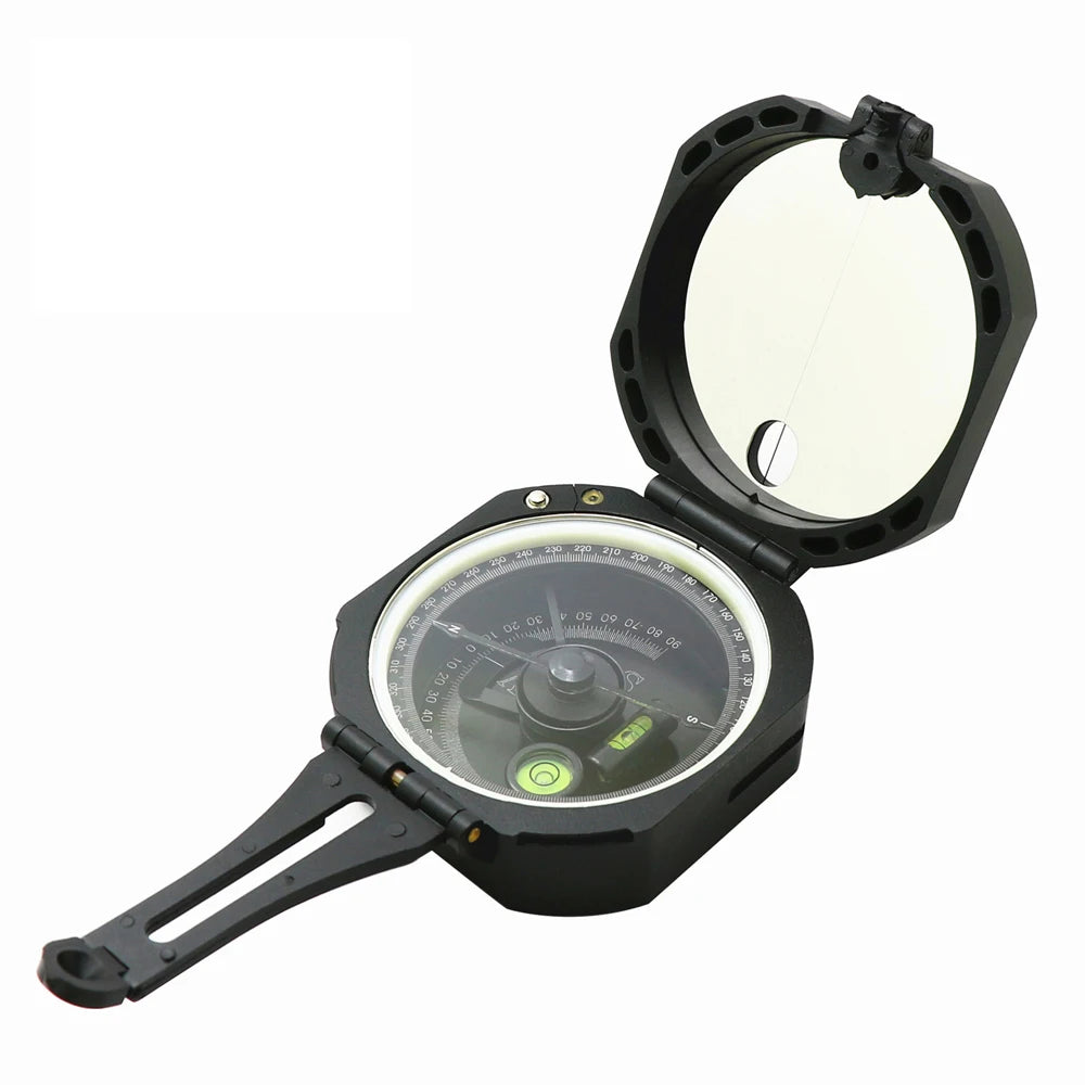 FanzyMarket high-accuracy geological field compass with inclinometer for outdoor orienteering and survival activities.