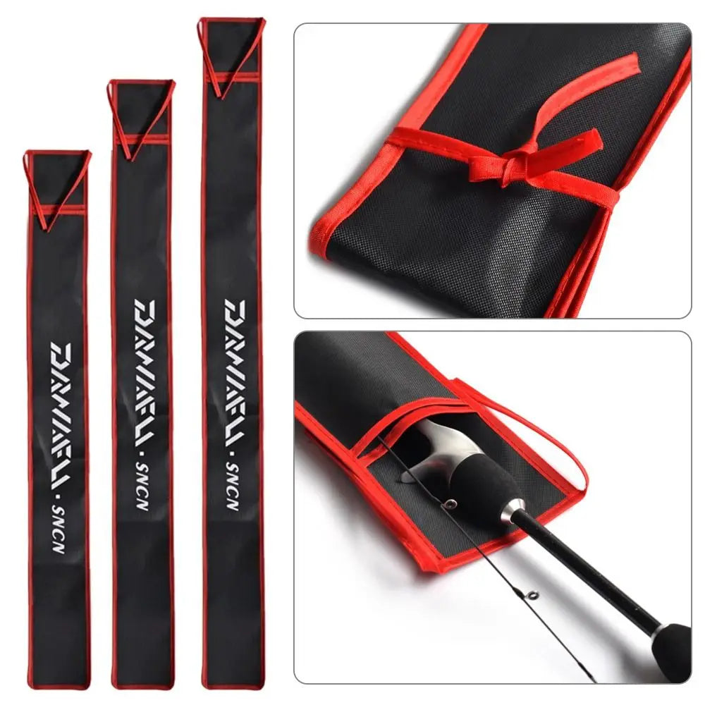 FanzyMarket fishing rod bag with double-layer tackle storage, large capacity, fits rods up to 140cm (55 in) for outdoor fishing trips.