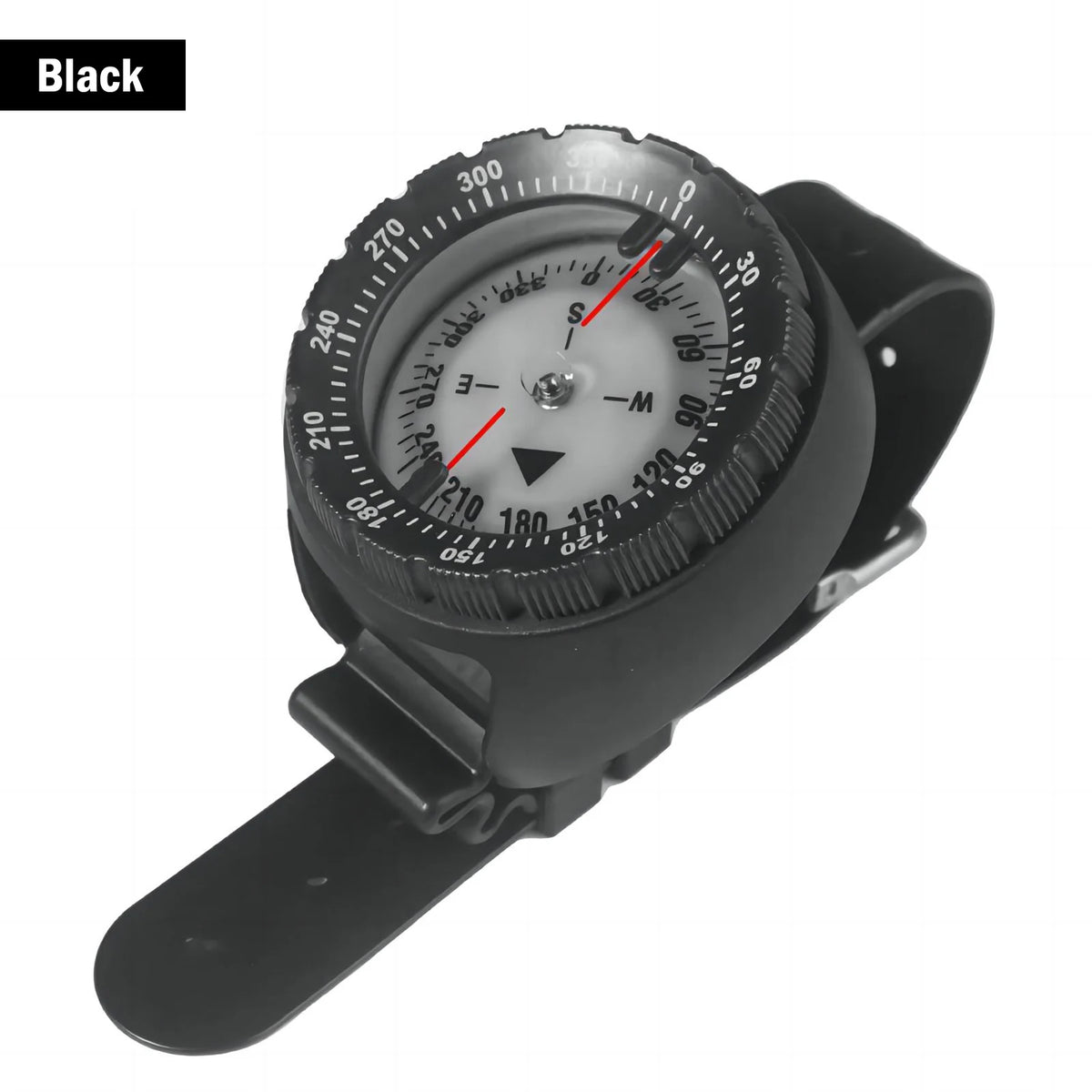 FanzyMarket digital underwater diving compass wristwatch, waterproof up to 50m with luminous display for scuba navigation.
