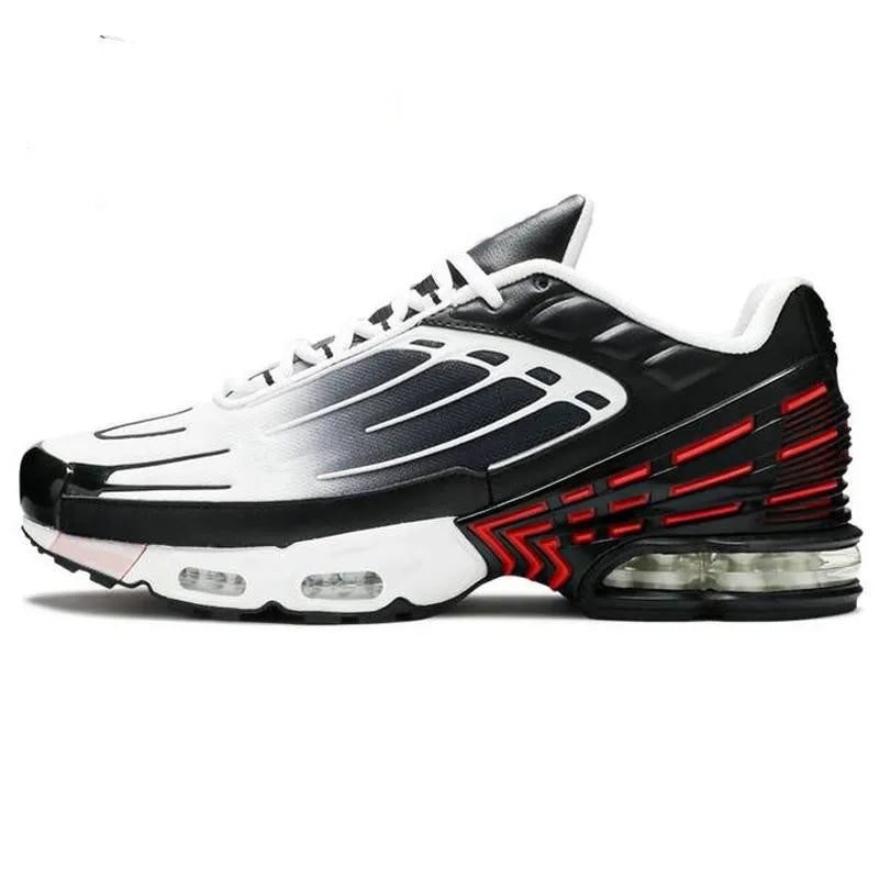 Silver and black breathable outdoor running sneakers by FanzyMarket, unisex athletic shoes for fitness and outdoor activities.