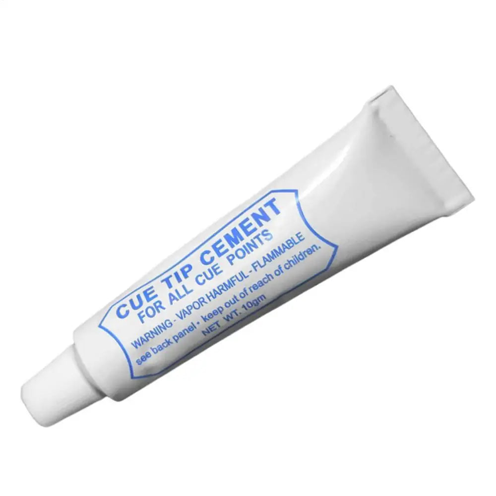 FanzyMarket pool cue tip glue in 10g for billiard cue repair, suitable for leather and wood tips, sports and entertainment accessory.