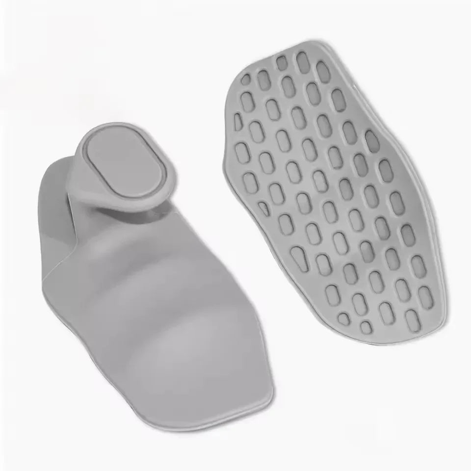FanzyMarket black anti-slip weightlifting hand grips with palm protection, available in 3 sizes, for fitness and strength training.