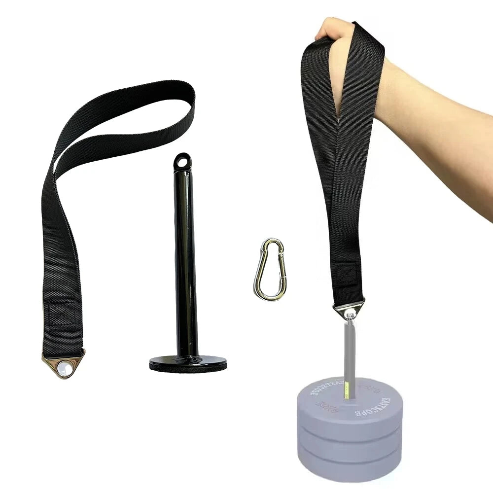 FanzyMarket arm wrestling training strap with wrist and forearm grip band for strength training at home gym