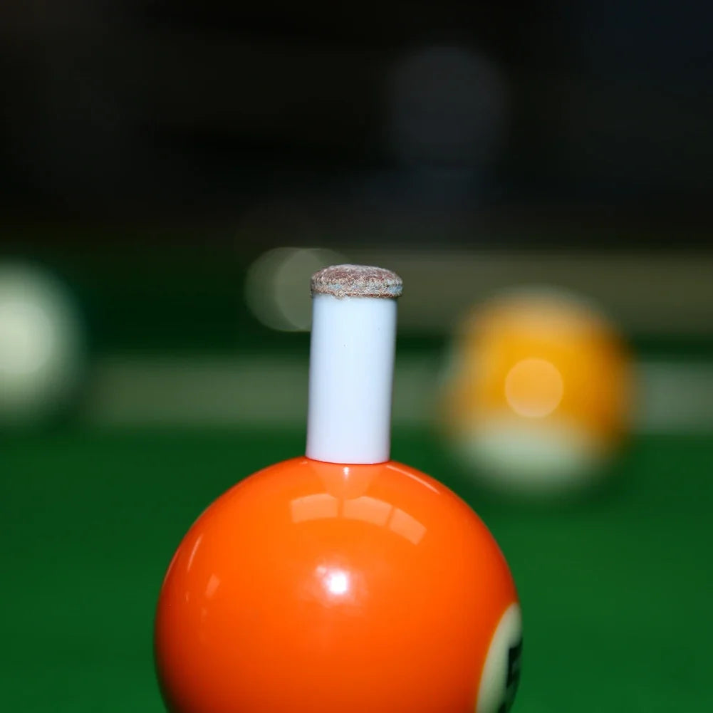 Set of five slip-on pool cue ferrules in 11mm and 13mm sizes for billiard and snooker cue tips, by FanzyMarket.