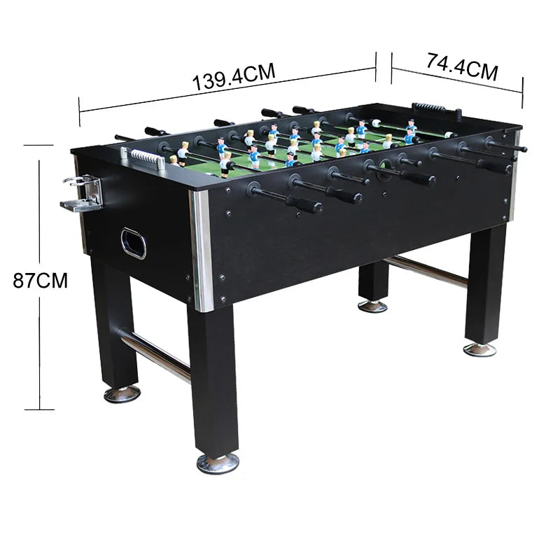 FanzyMarket professional foosball table for adults with 2-player table soccer game, featuring a sturdy wooden design and detailed player figures.